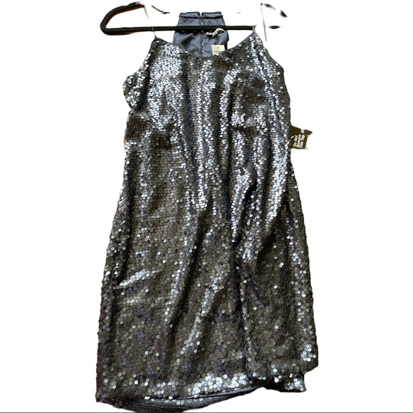 Express sequence dark blue dress size m NWT - Picture 9 of 9